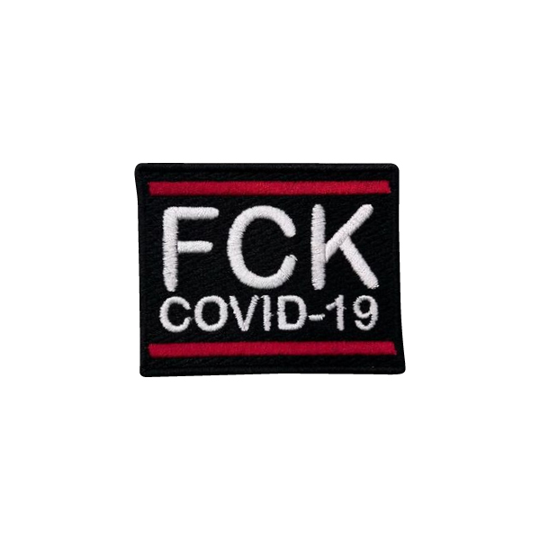 Parche FCK Covid 19 termo adhesivo elaborado con los mejores hilos del mercado. Manejamos a pedido personalizado o diseños comerciales...